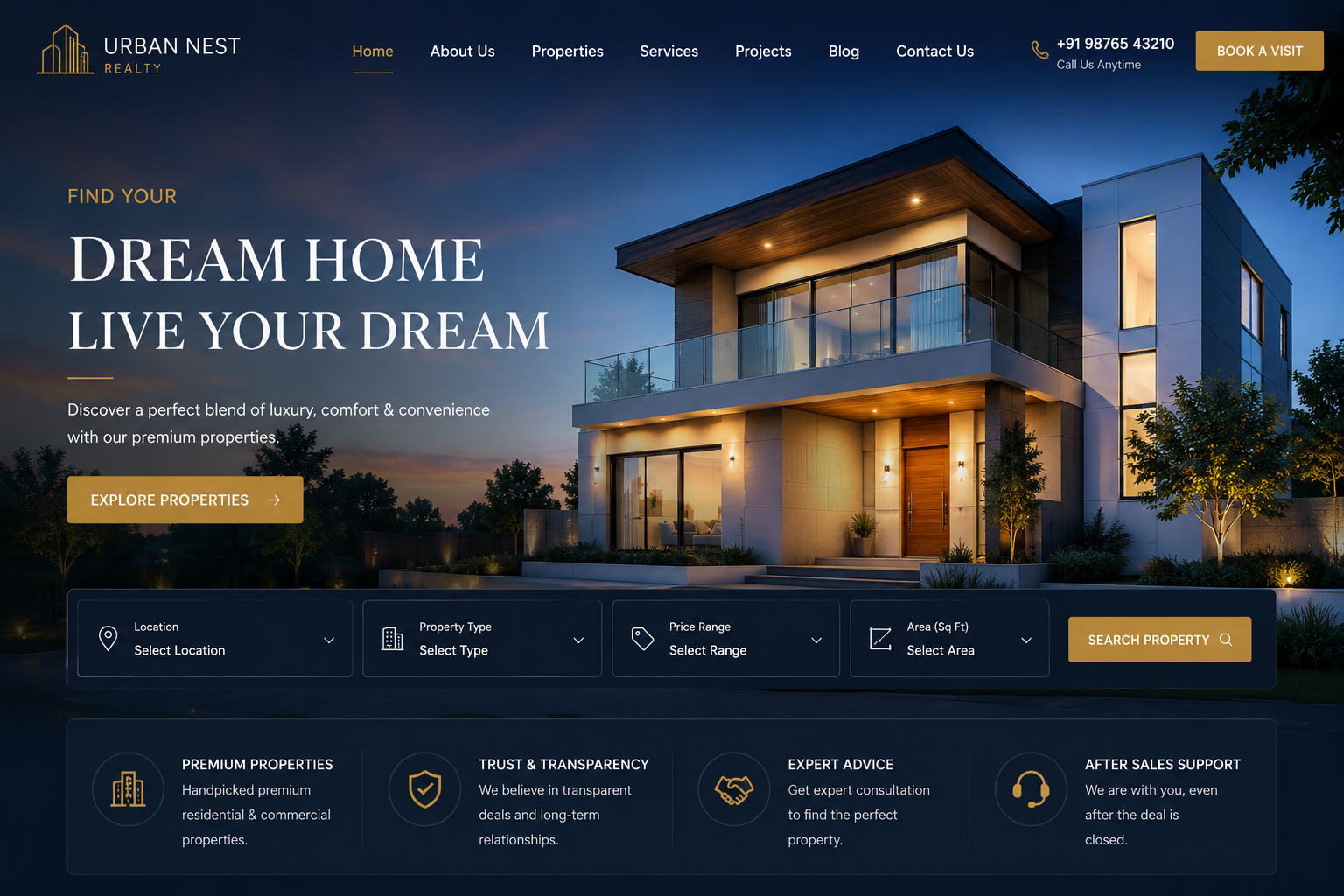 Real Estate Website
